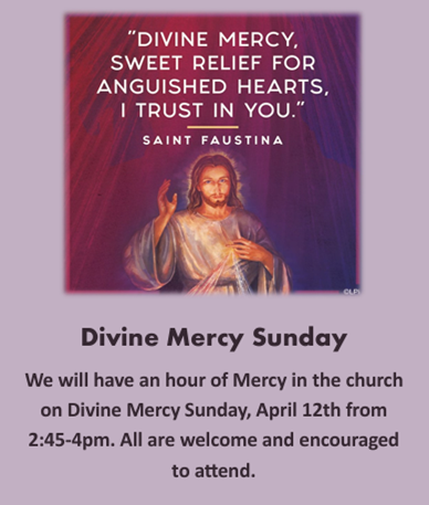 Divine Mercy Sunday Flyer 2026